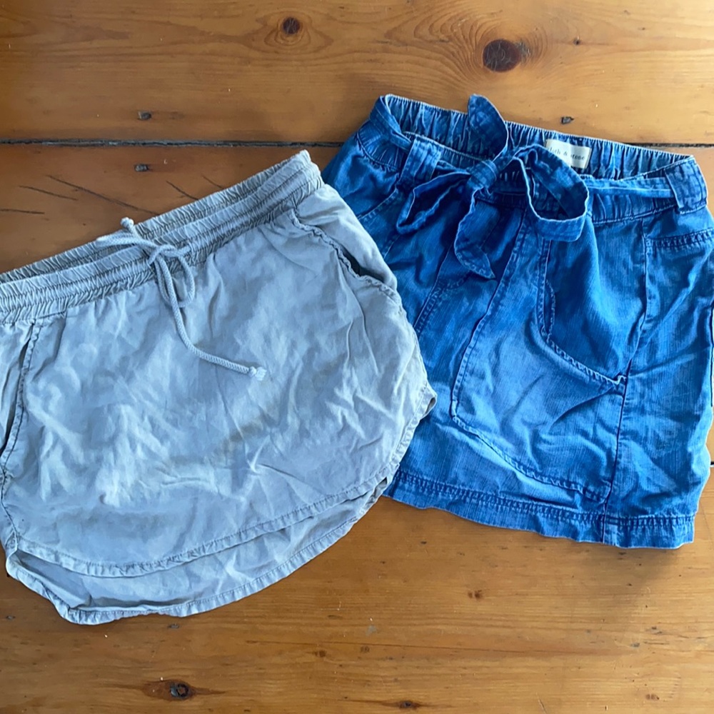 Bundle of cloth and stone mini skirts